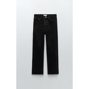 Zara Black Straight-Leg Women's Jeans